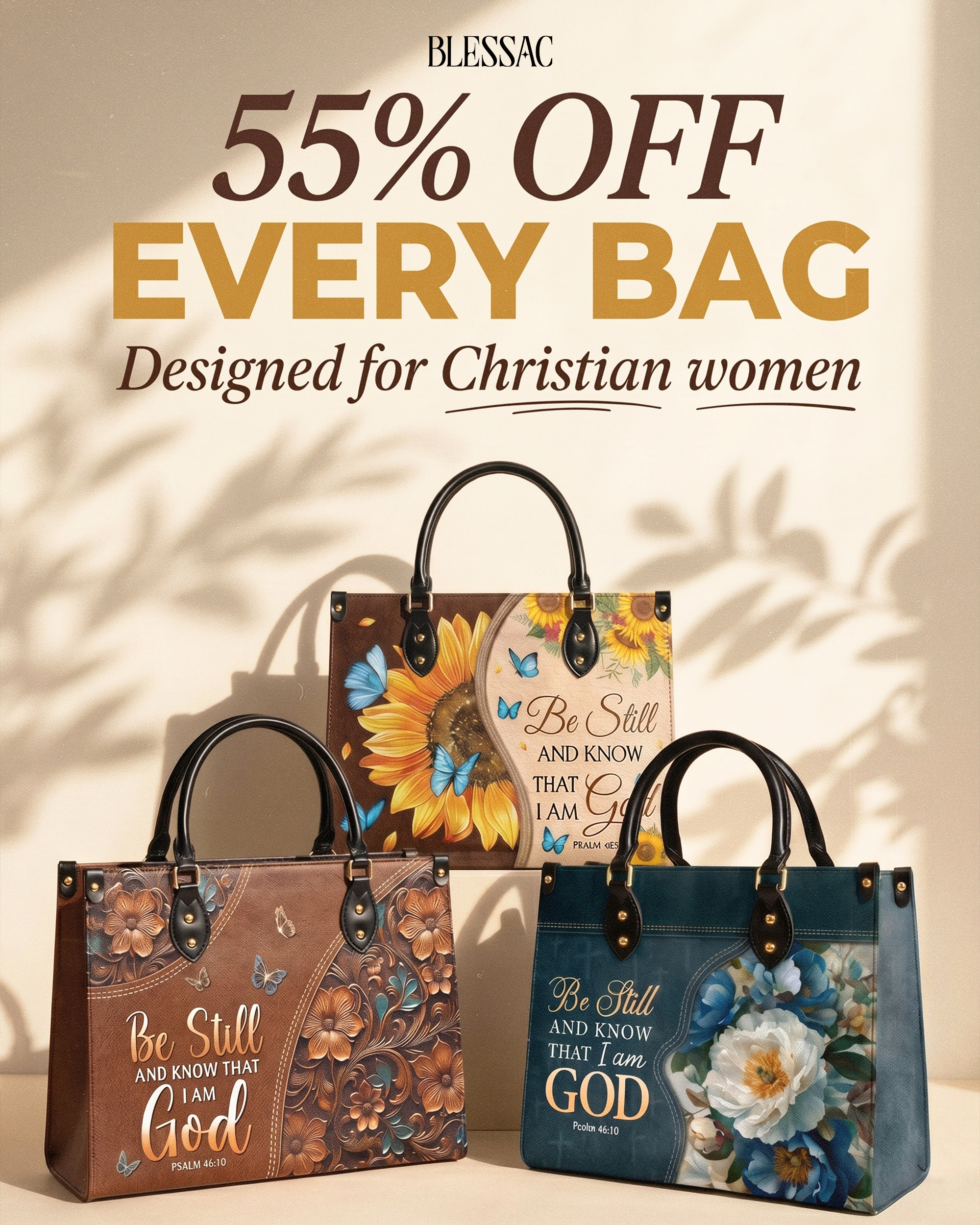 Blessac - Leather Handbags Inspired by Bible Verses Facebook ad