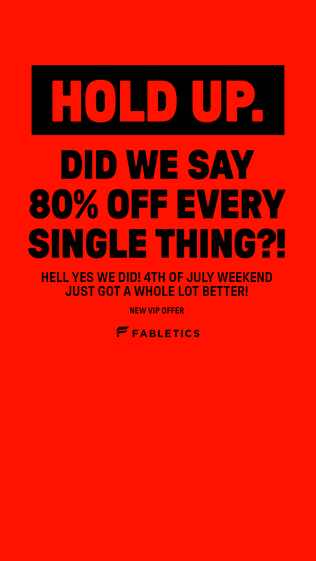 Fabletics Men Facebook ad