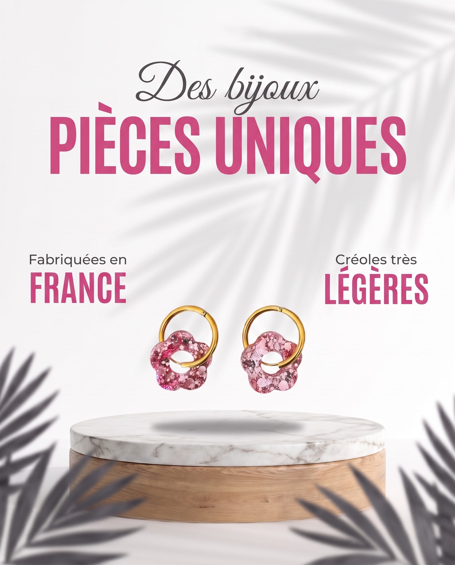 Atelier Tatice Facebook ad: Pièces Uniques Faites en France