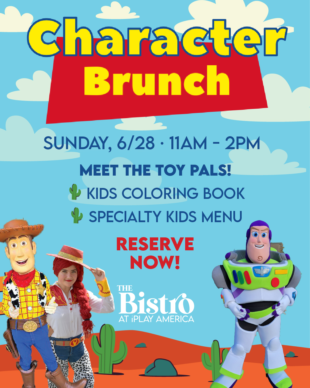 The Bistro at iPlay America Facebook ad