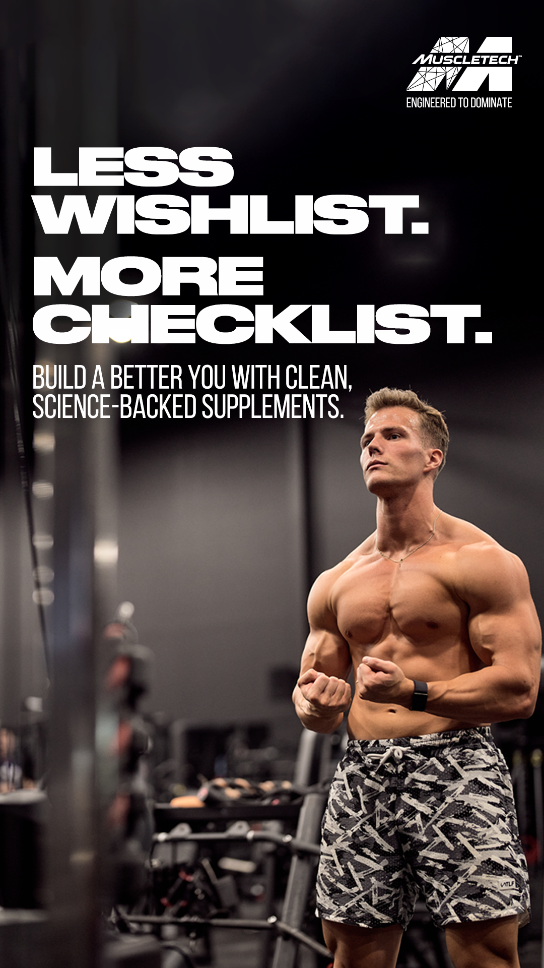 MuscleTech Facebook ad