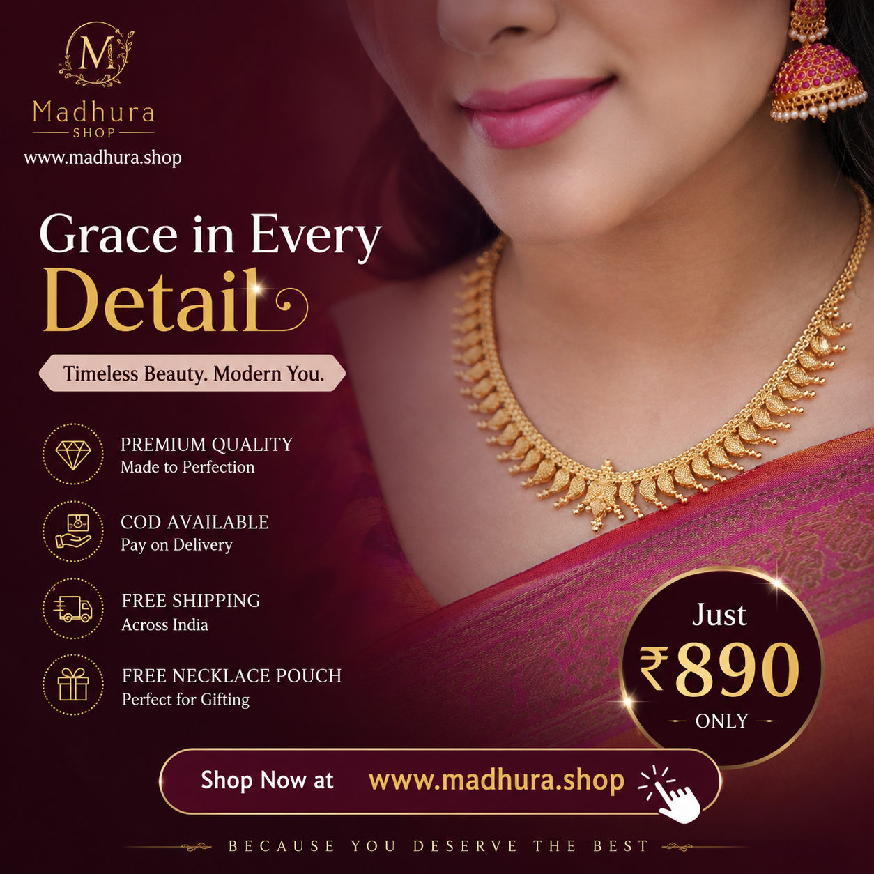 Madhura Fashion Jewellery Facebook ad