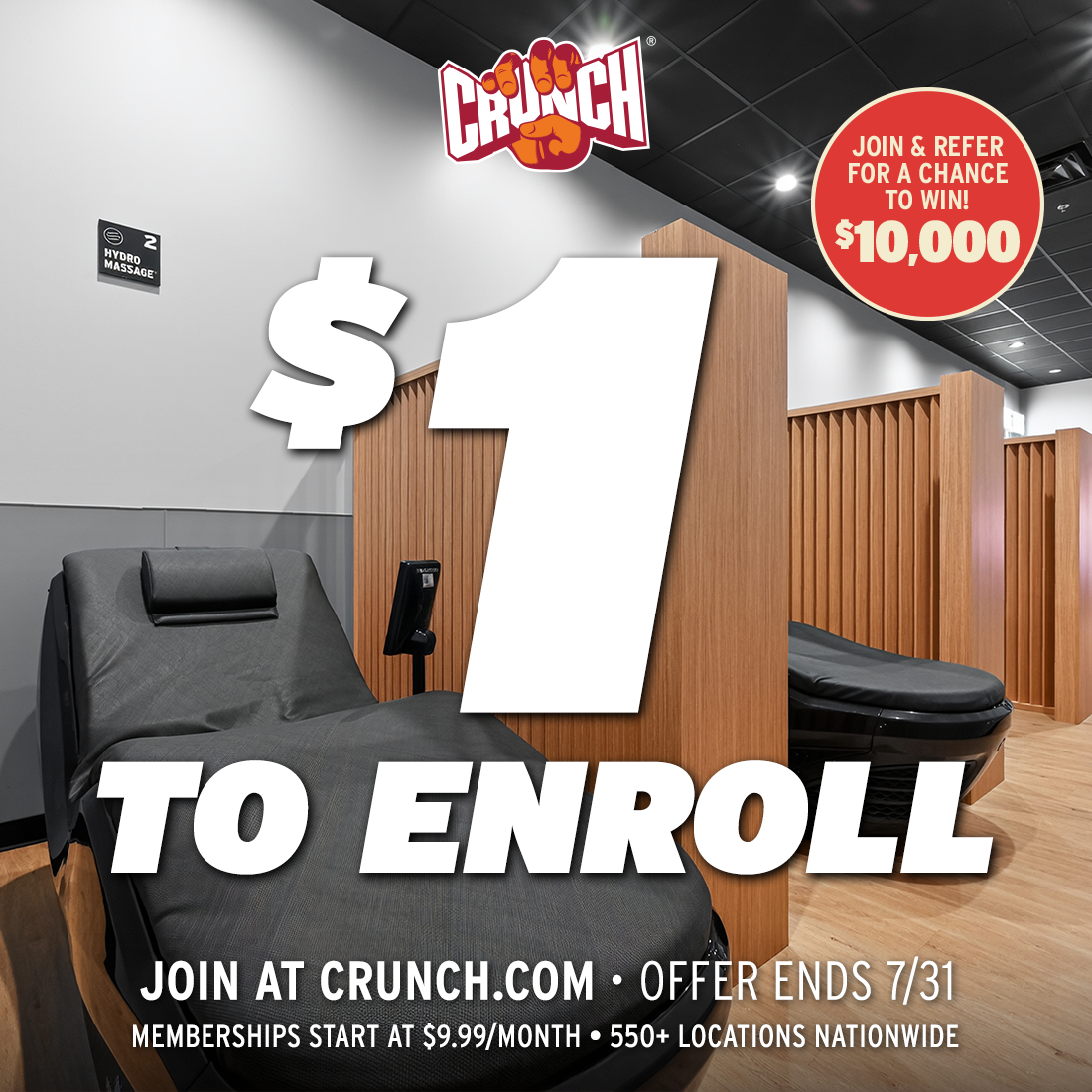 Crunch Fitness - Coral Ridge Facebook ad from Jul 3, 2026