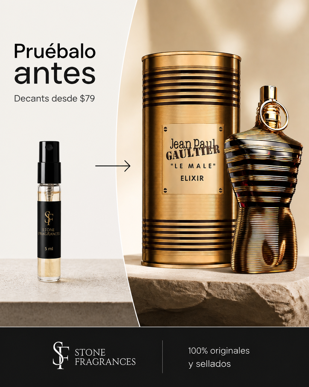 Stone Fragrances México Facebook ad: Lujo Sin Compromiso
