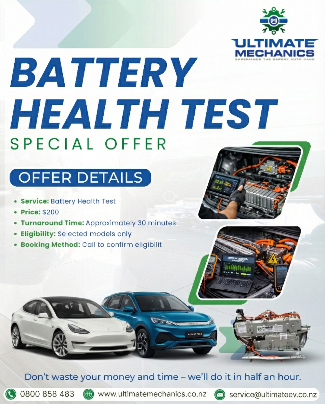 Ultimate Mechanics Facebook ad: Chat with us