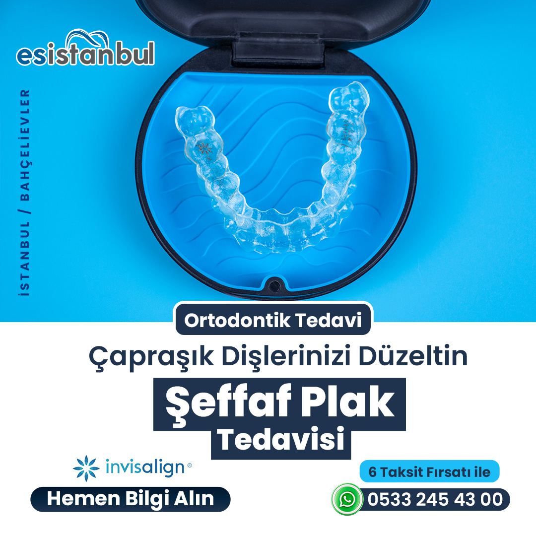 Esİstanbul Ağız ve Diş Sağlığı Polikliniği Facebook ad: Şeffaf plak tedavisiyle konforlu ve estetik bir gülüş.