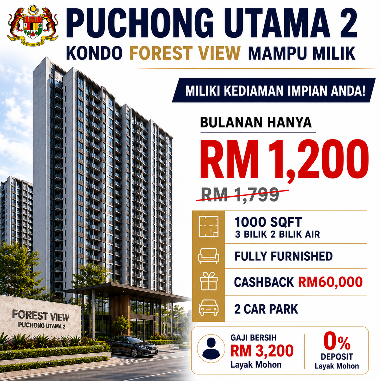 My First Property Hub Facebook ad: Skim Condo Pertamaku