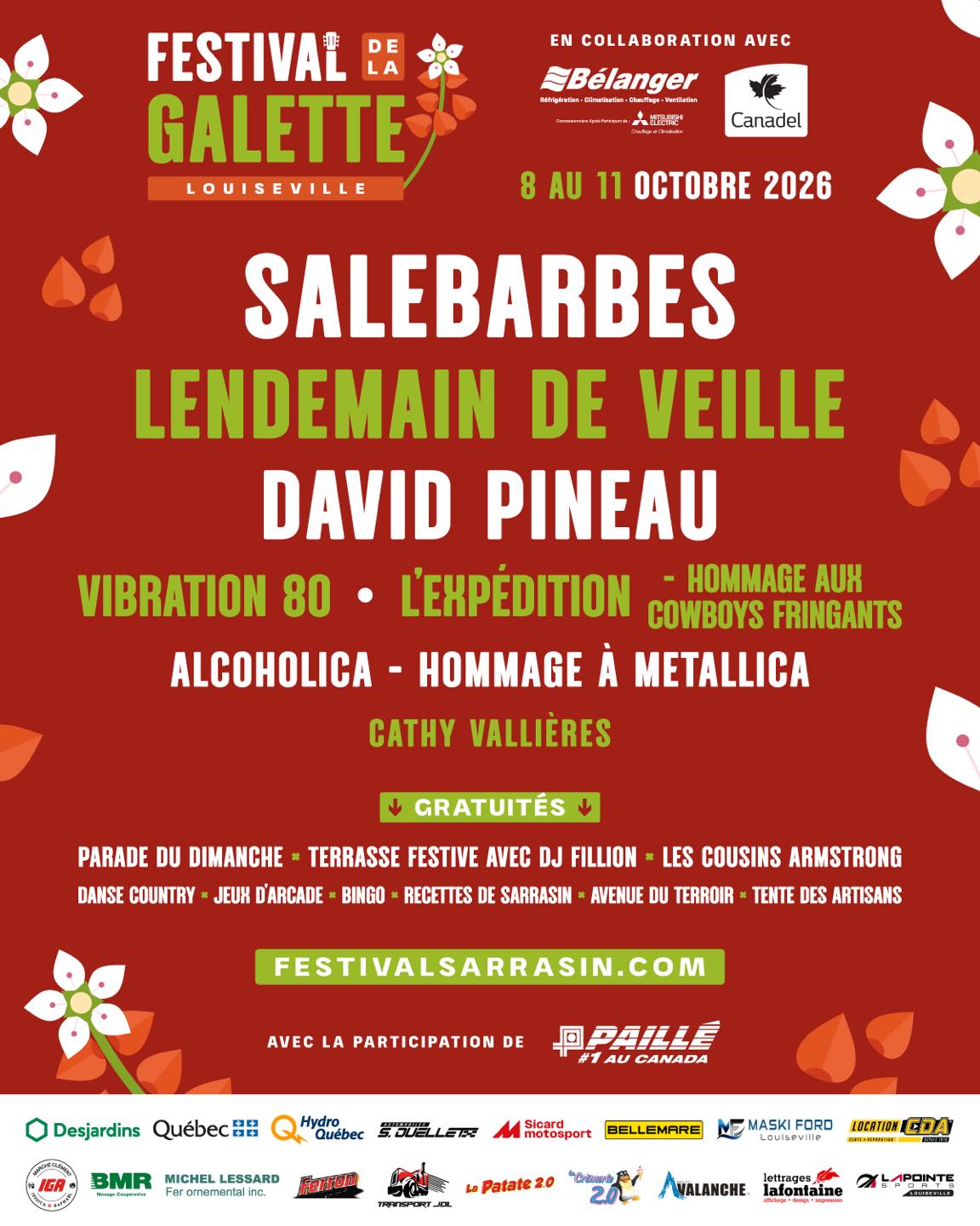 Festival de la Galette de Sarrasin de Louiseville Facebook ad: Festival de la Galette de Sarrasin