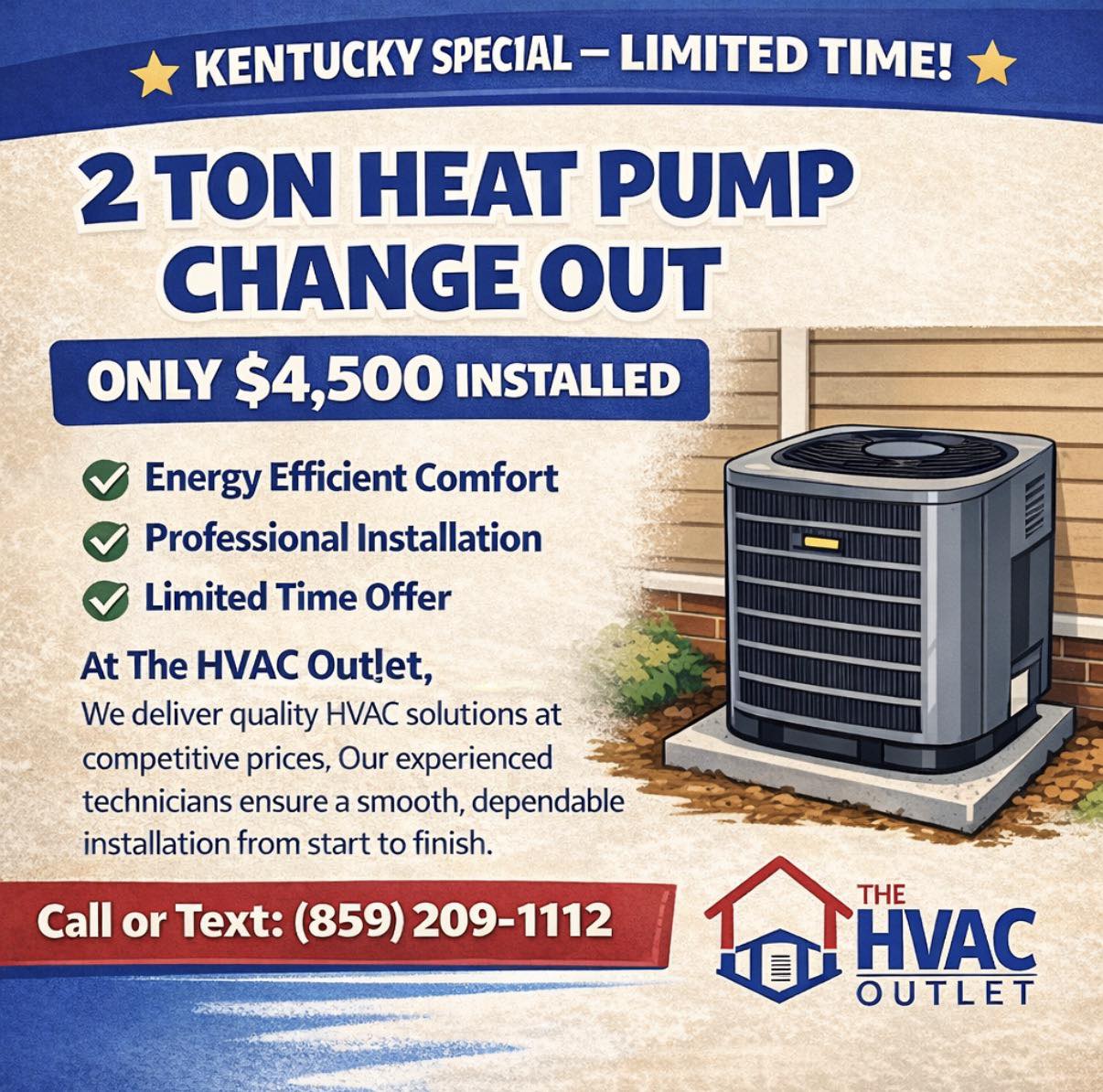 The HVAC Outlet Facebook ad