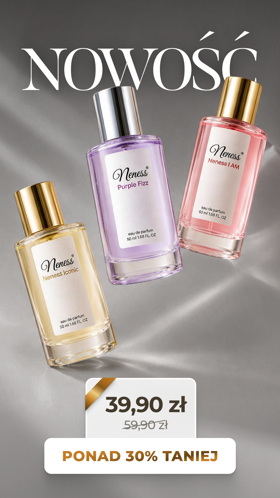 Neness.pl - Twoja Perfumeria Facebook ad: -30% na perfumy!