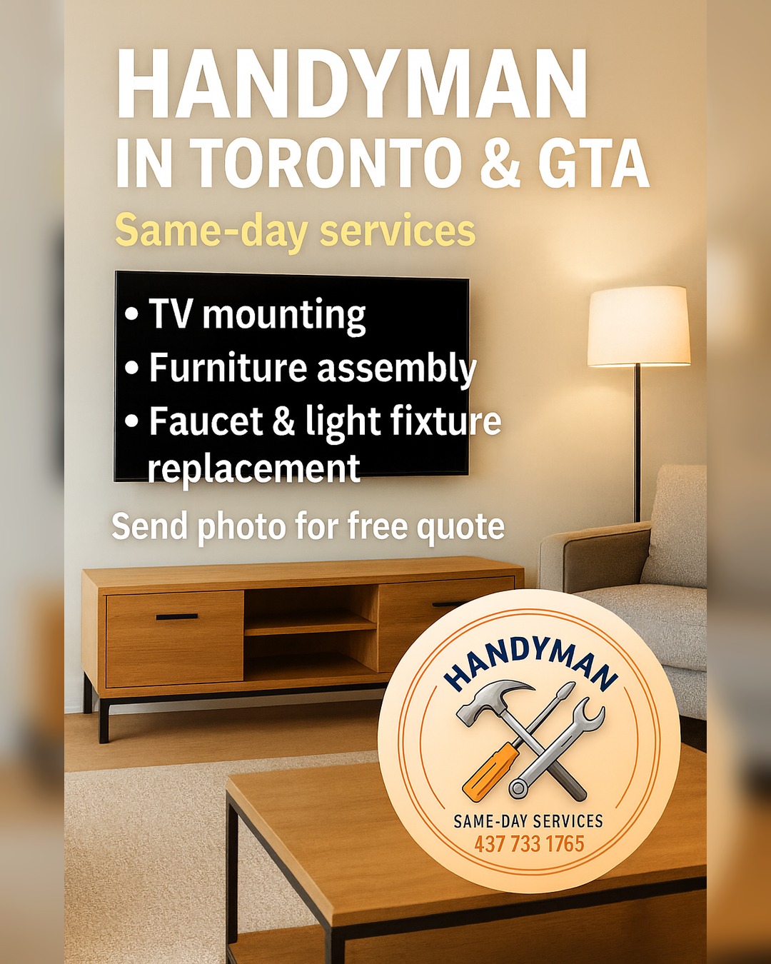 Handyman Services in Toronto & GTA Facebook ad from Nov 27, 2025