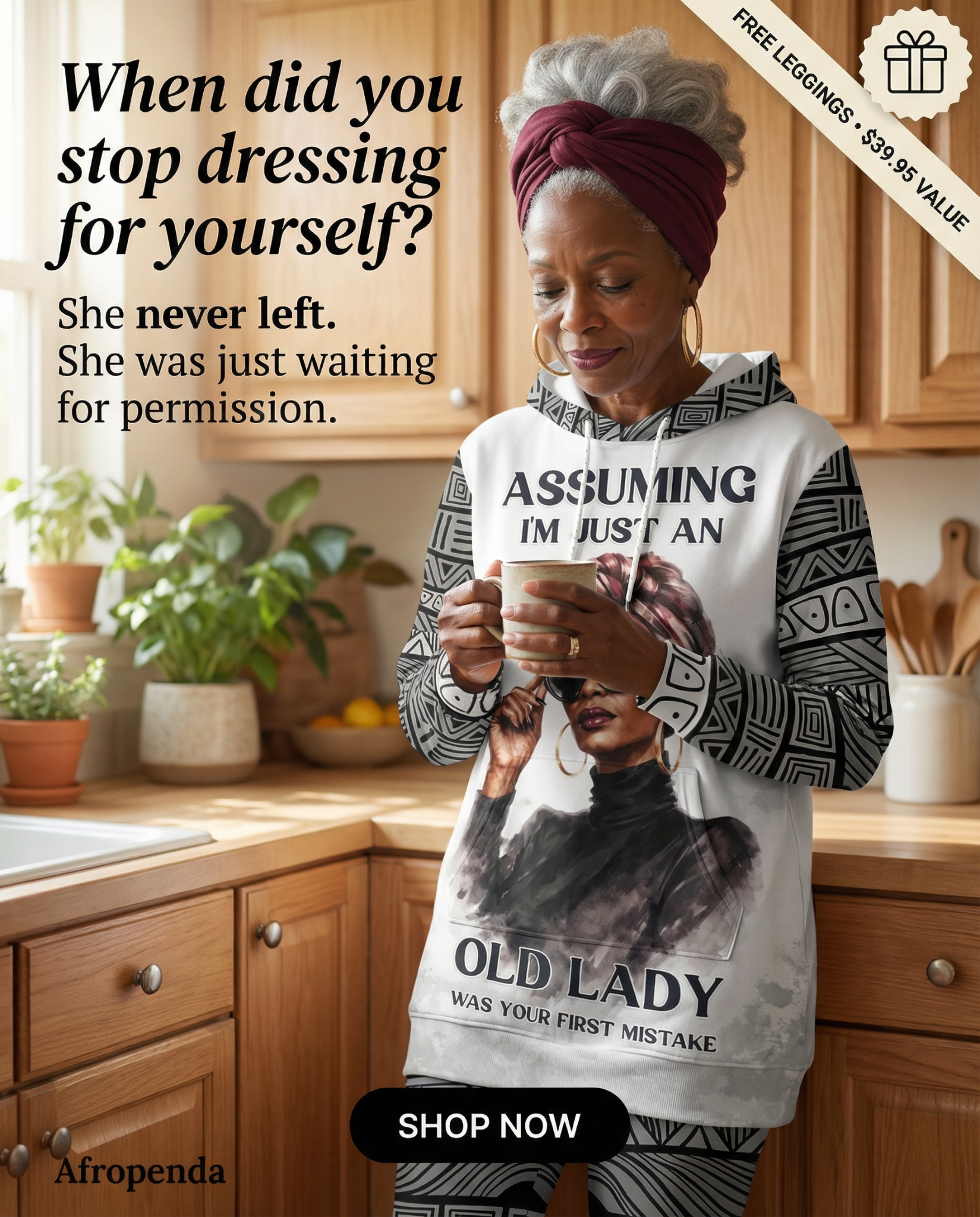 Afropenda - Afrocentric Dresses, Hoodies & Sets for Black Women Facebook ad