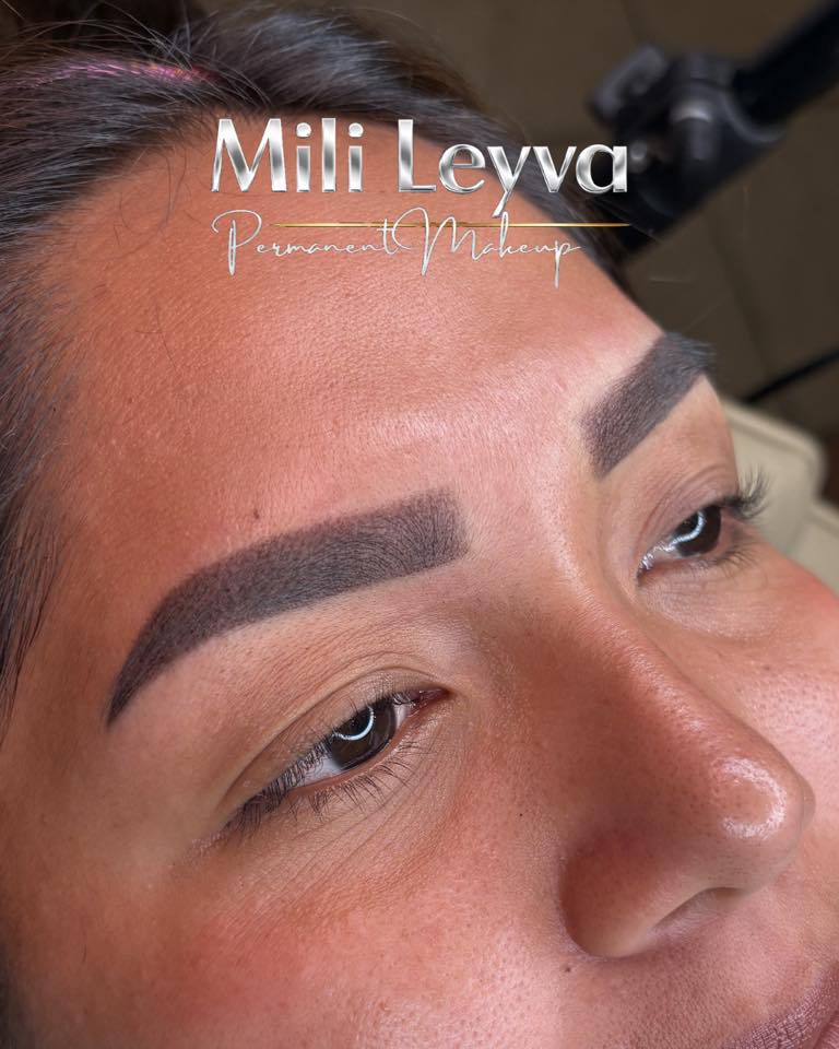 Mily Brows Facebook ad: CEJAS EFECTO MAQUILLAJE 10 DE MAYO