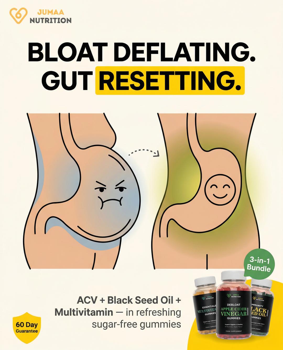 Jumaa Nutrition Facebook ad: Free UK Shipping