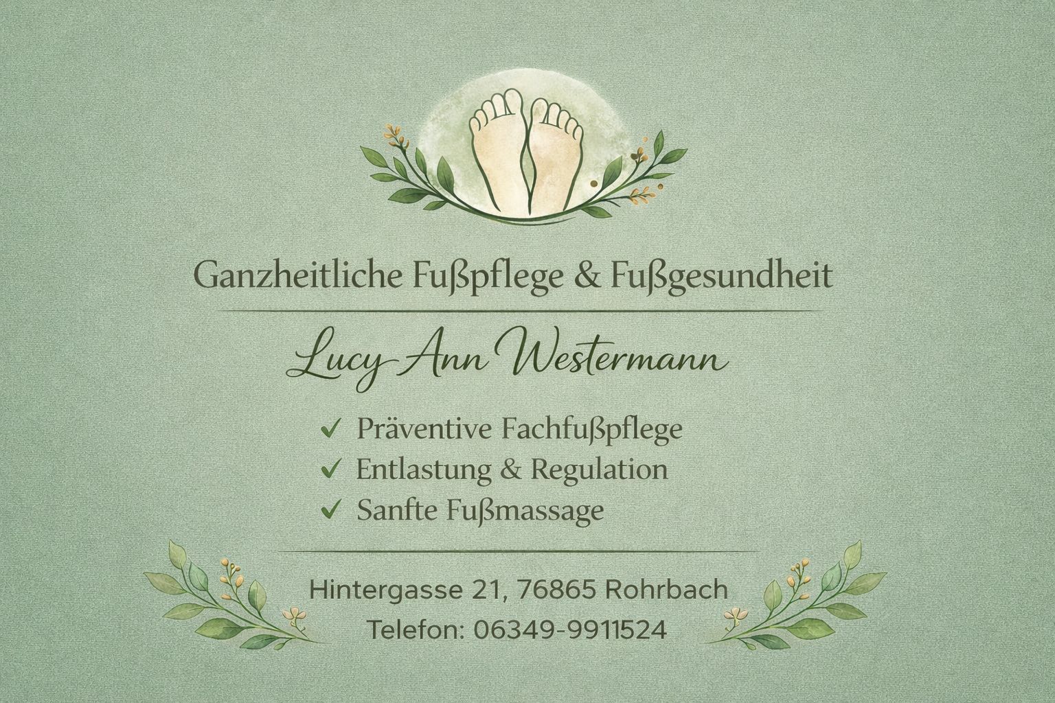 Ganzheitliche Fußpflege Lucy-Ann Westermann Facebook ad from Jan 15, 2026