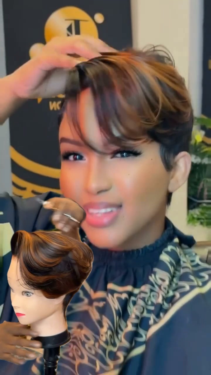 ILikeHair Facebook ad: effortlessly glam pixie
