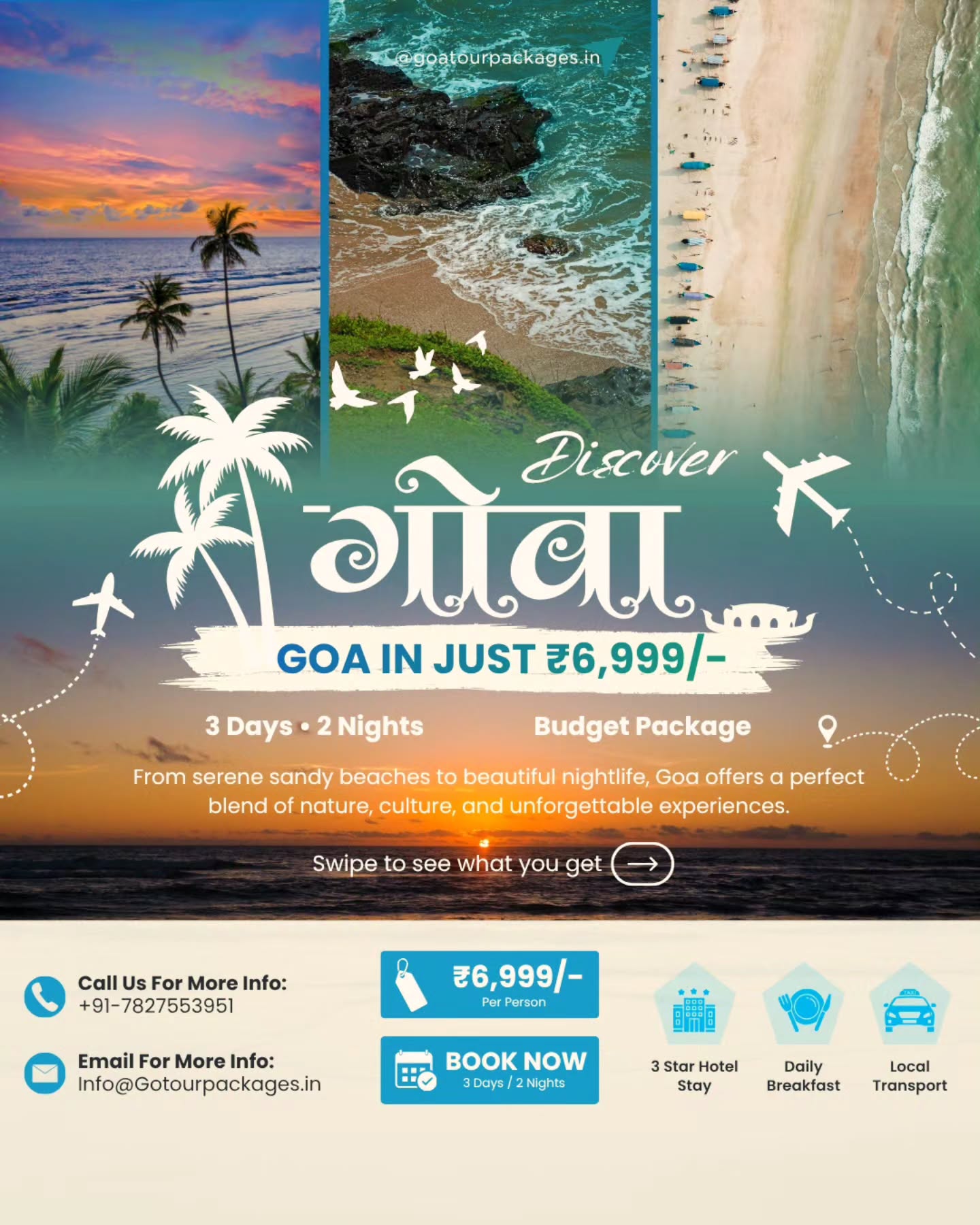 Goa Tour Packages Facebook ad