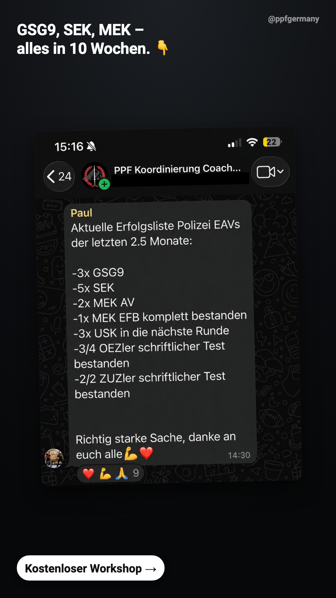 PPF Germany Facebook ad from Jul 7, 2026