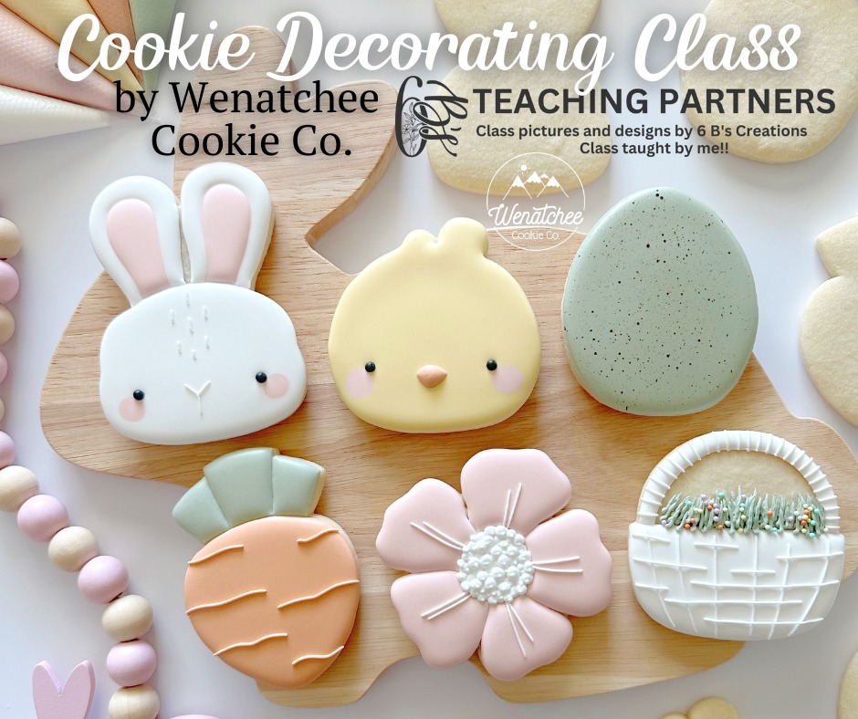 Wenatchee Cookie Co. Facebook ad: Cookie Decorating Class with Wenatchee Cookie Co. @ Host…