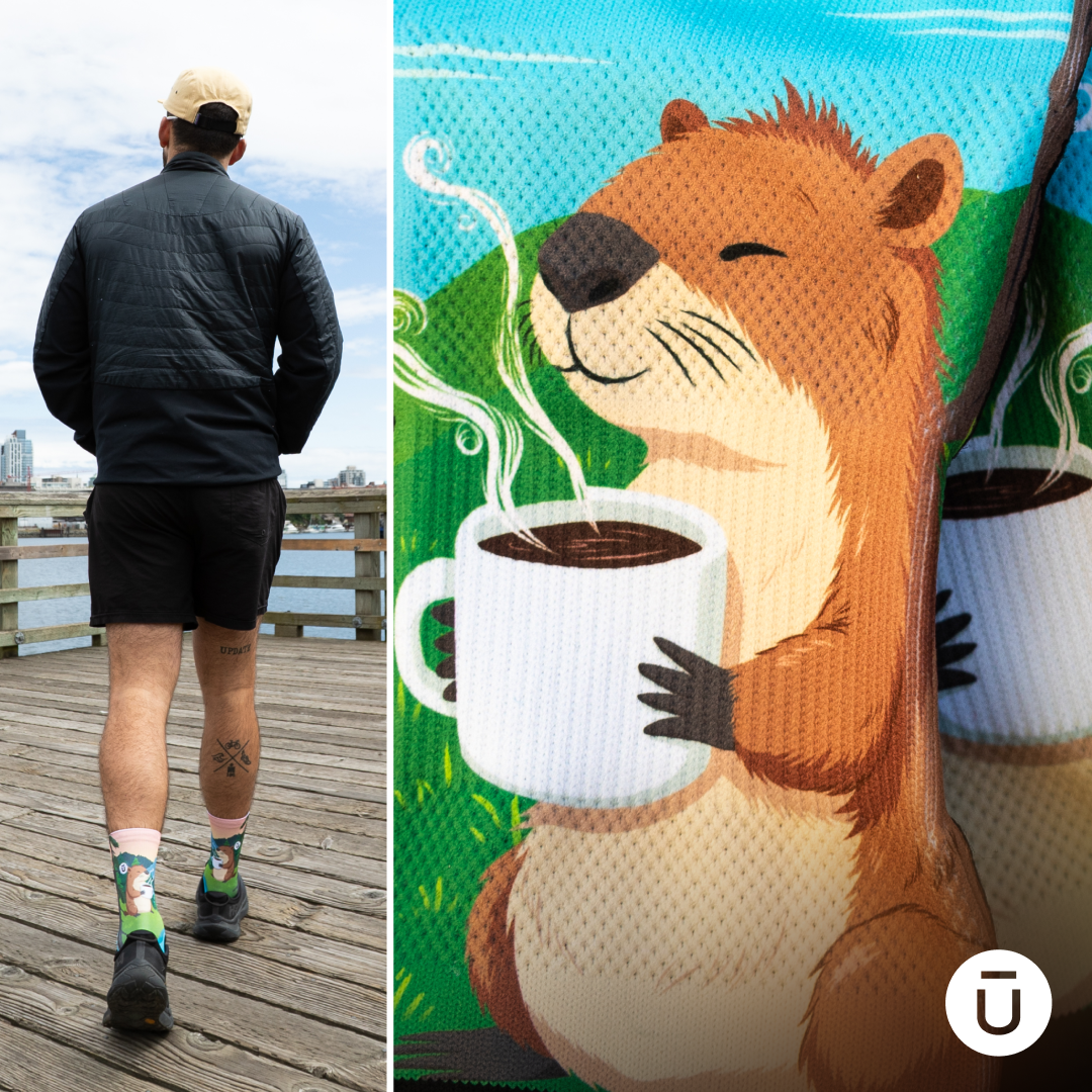 OUTWAY Facebook ad: Socks that start conversations