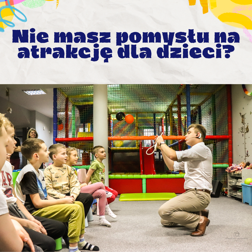 Iluzjonista Bartosz Rybczyński Facebook ad: Znudzone dzieci? Nigdy więcej - sprawdź