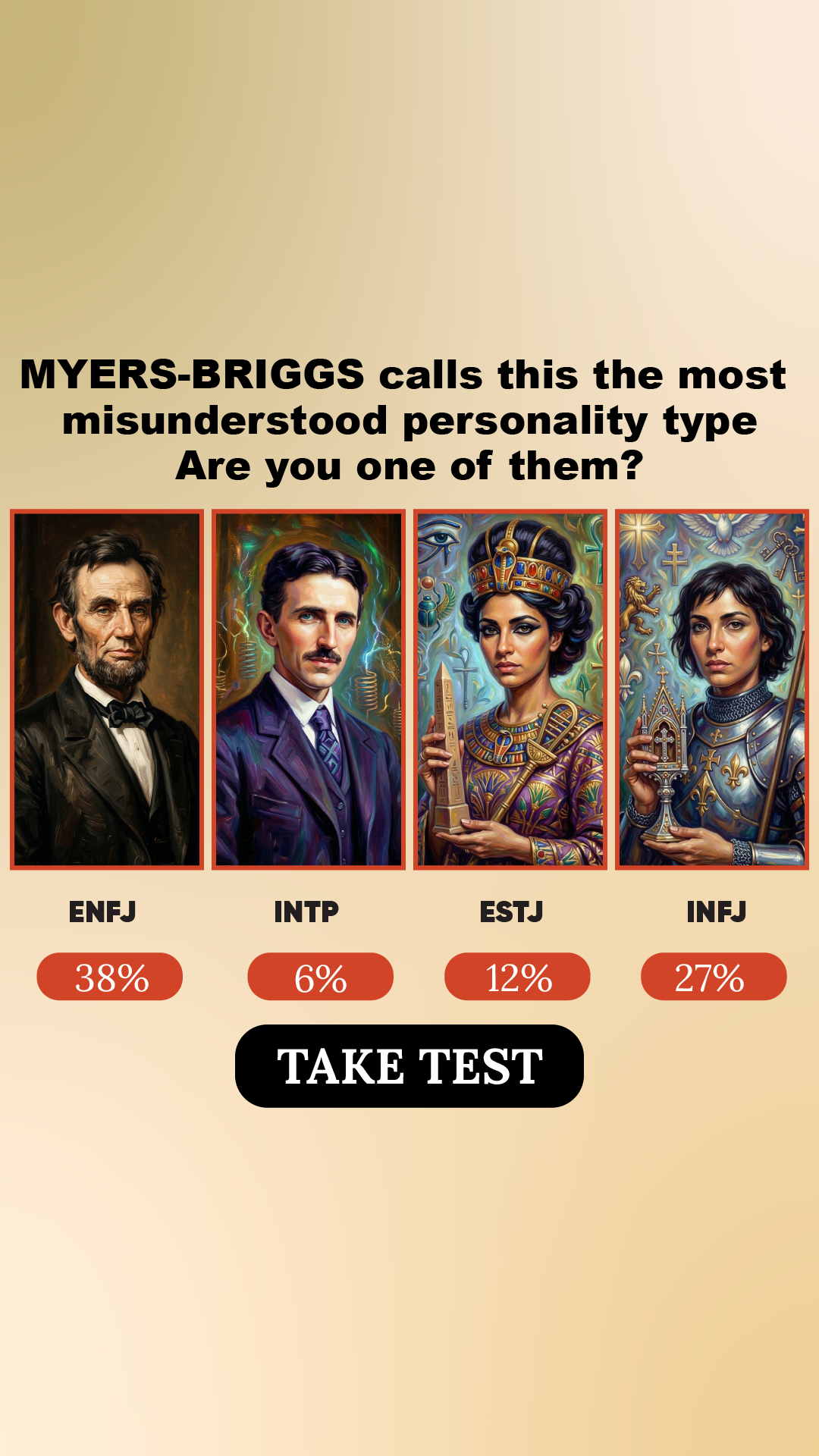 Personality Type Facebook ad