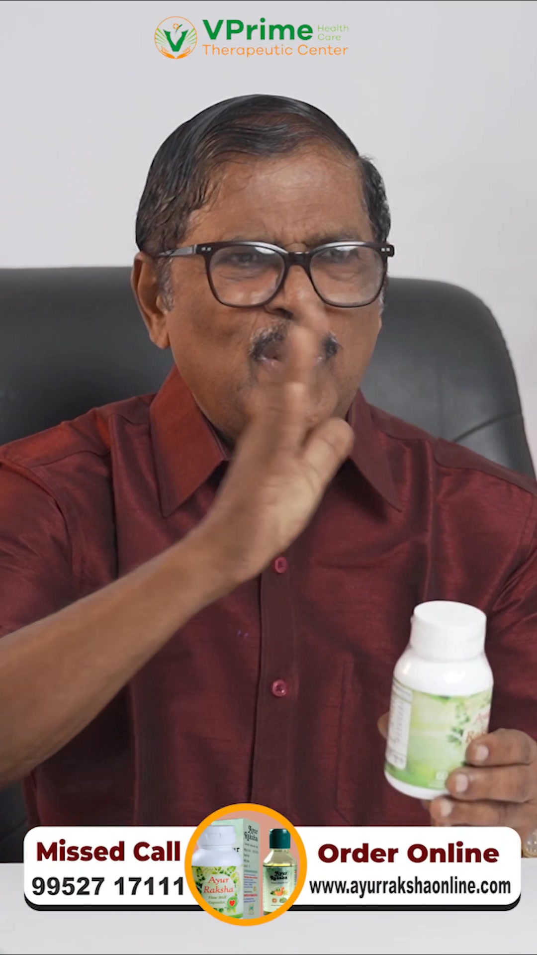VPrime Health Care Facebook ad: Dr. JJP's Solution for Varicose Veins & Ulcer