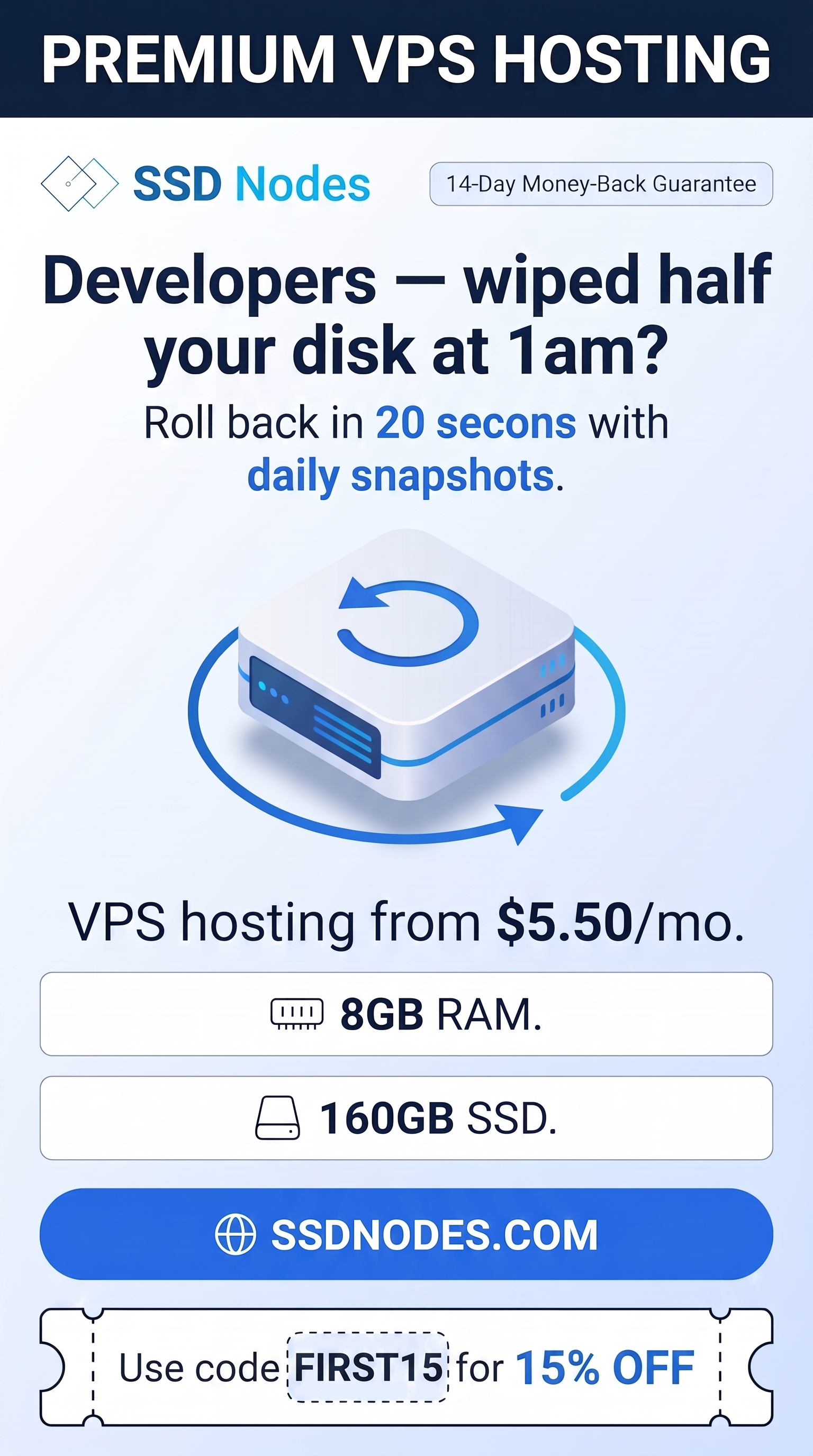 SSD Nodes Facebook ad