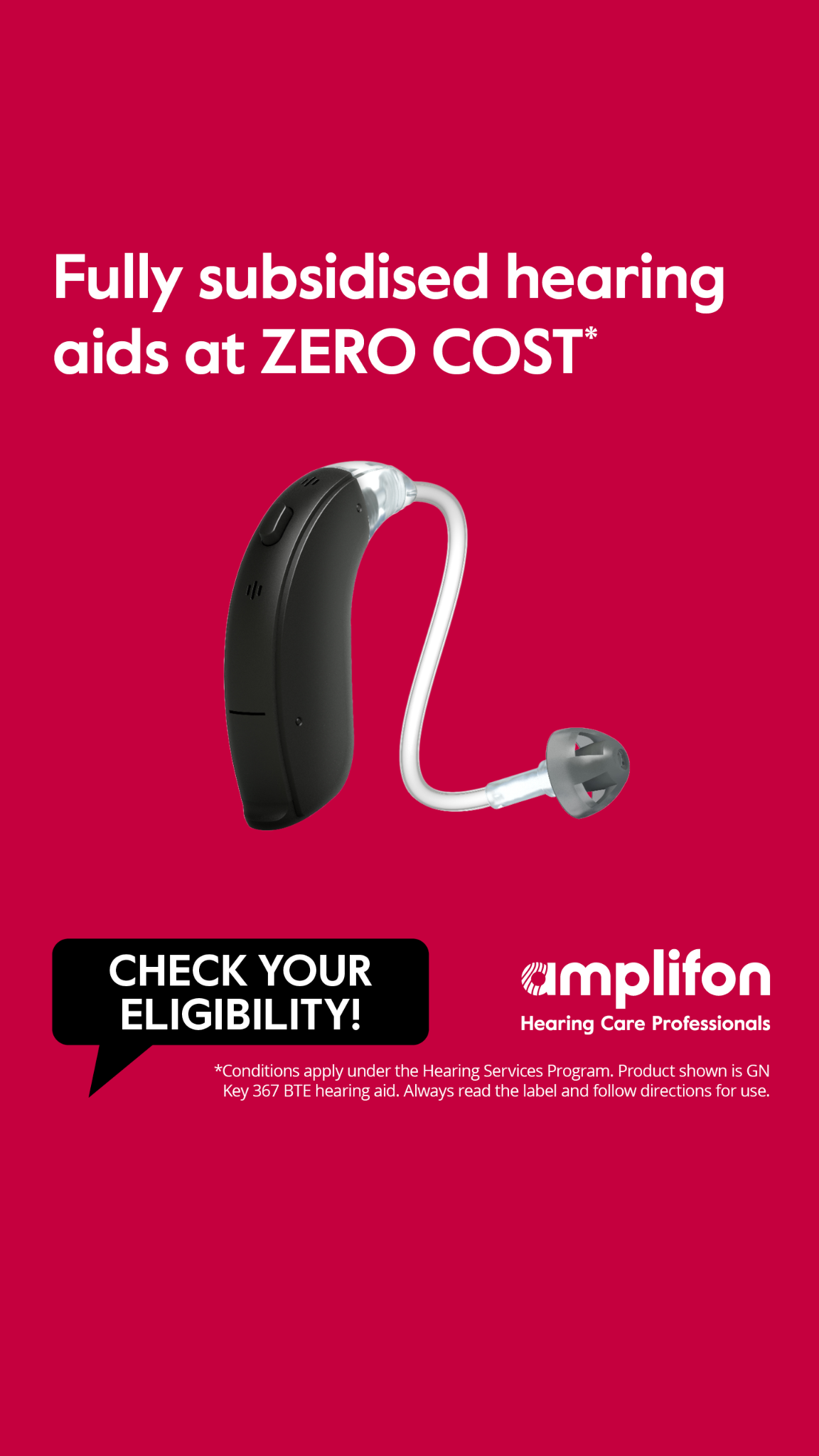 Amplifon Australia Facebook ad from Mar 11, 2025