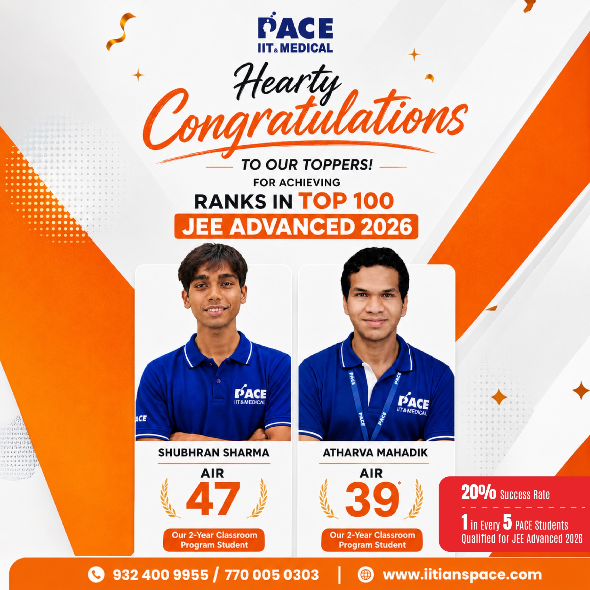 PACE - IIT & Medical Facebook ad