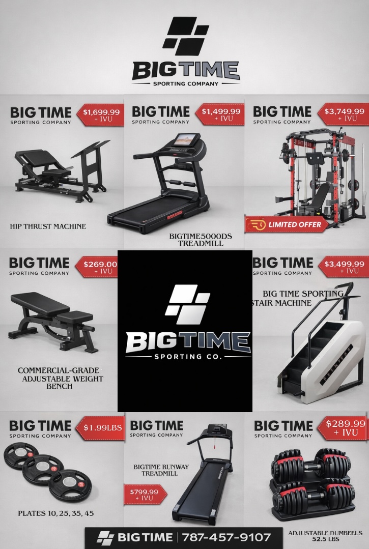 Big Time Sporting Company Facebook ad: Chatea con nosotros