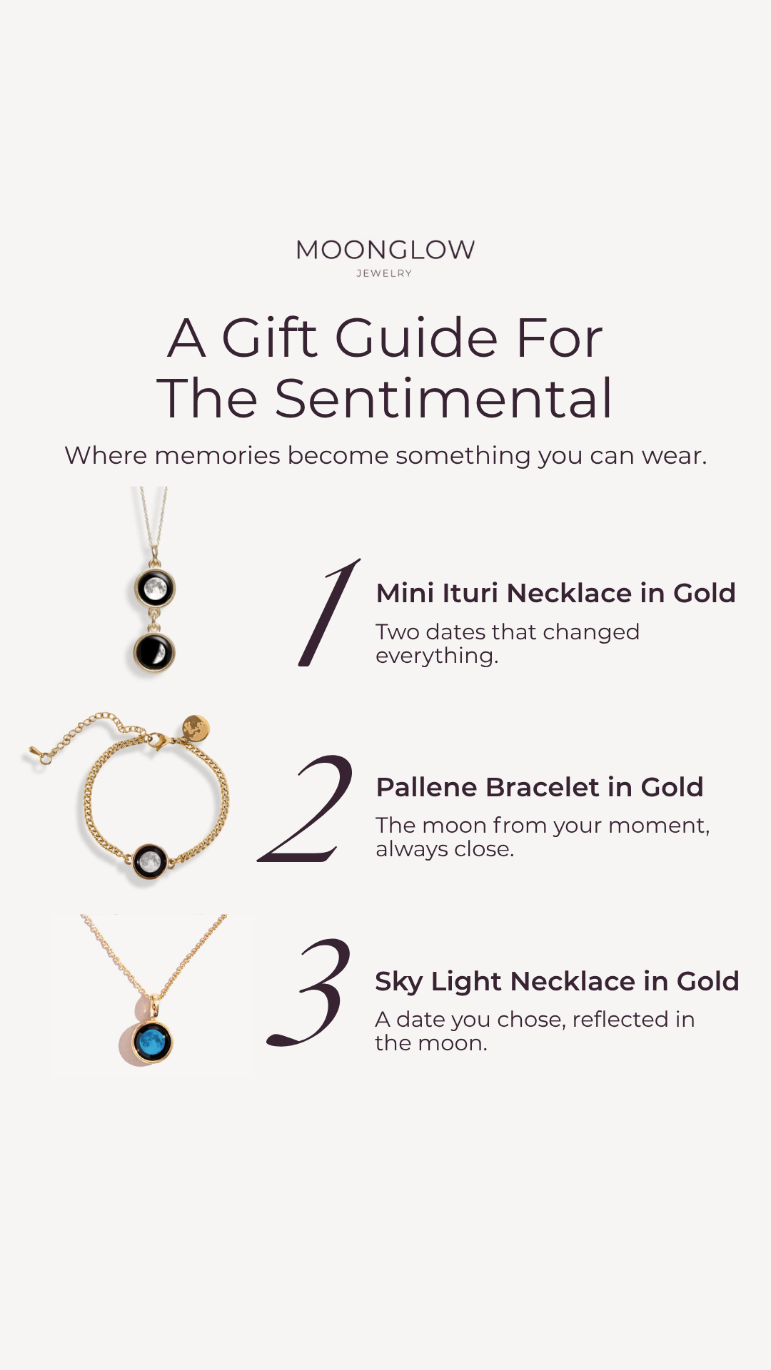 Moonglow Jewelry Facebook ad