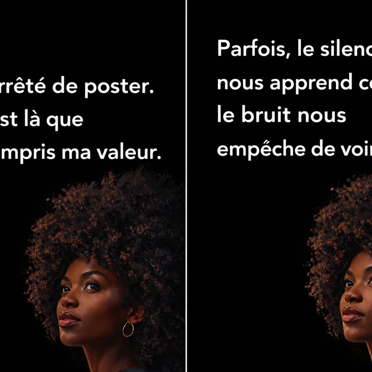 ceo_collabimo Facebook ad: Parfois, le silence nous apprend ce que le…