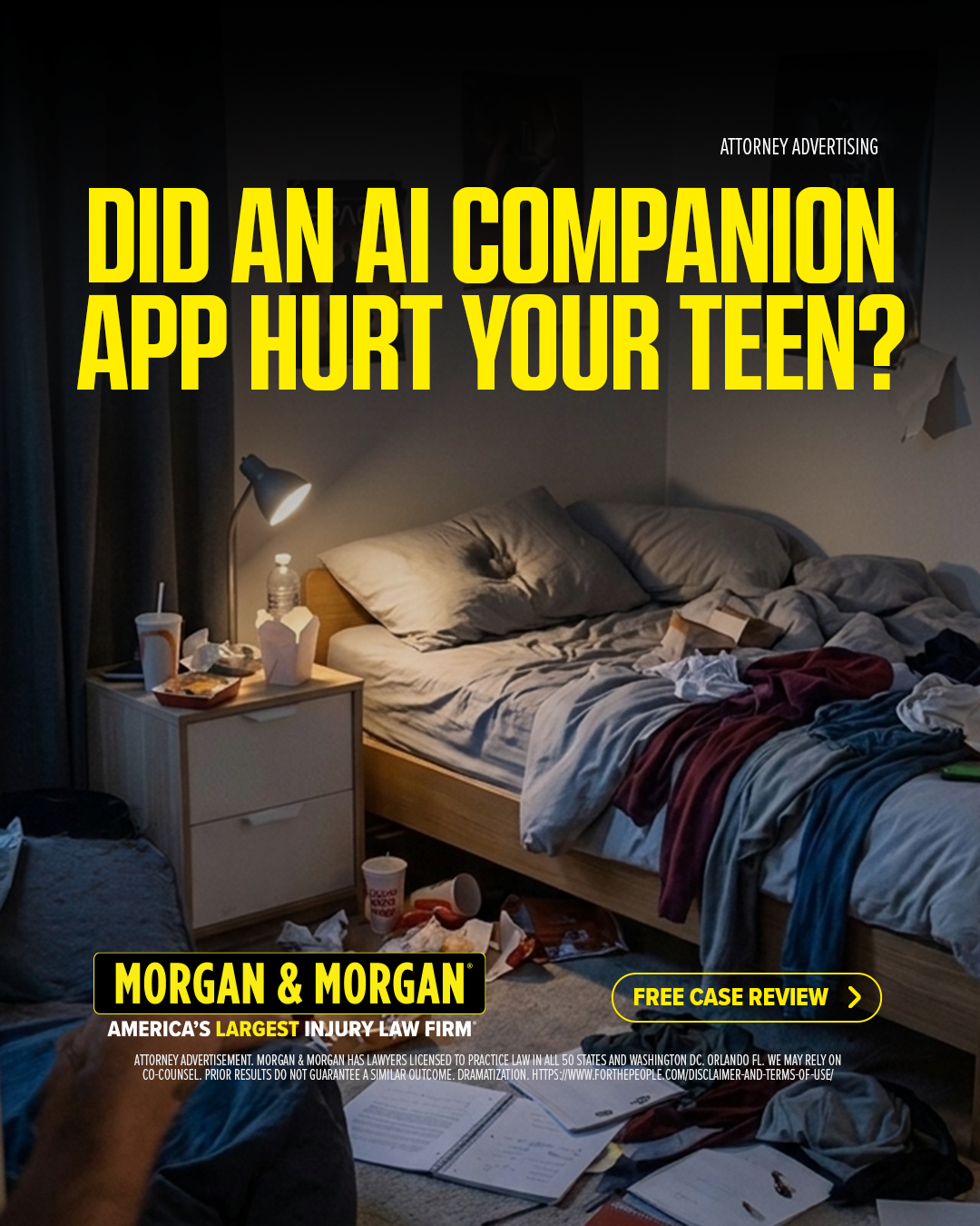 Morgan & Morgan Facebook ad