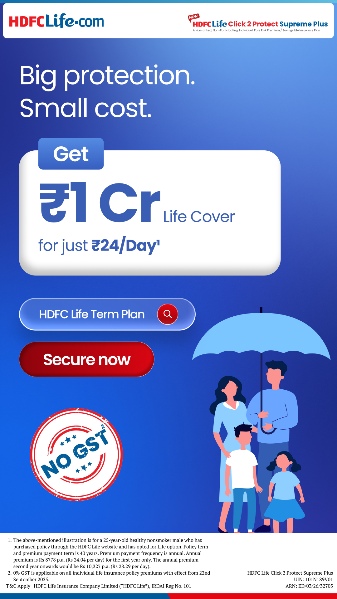 HDFC Life Facebook ad