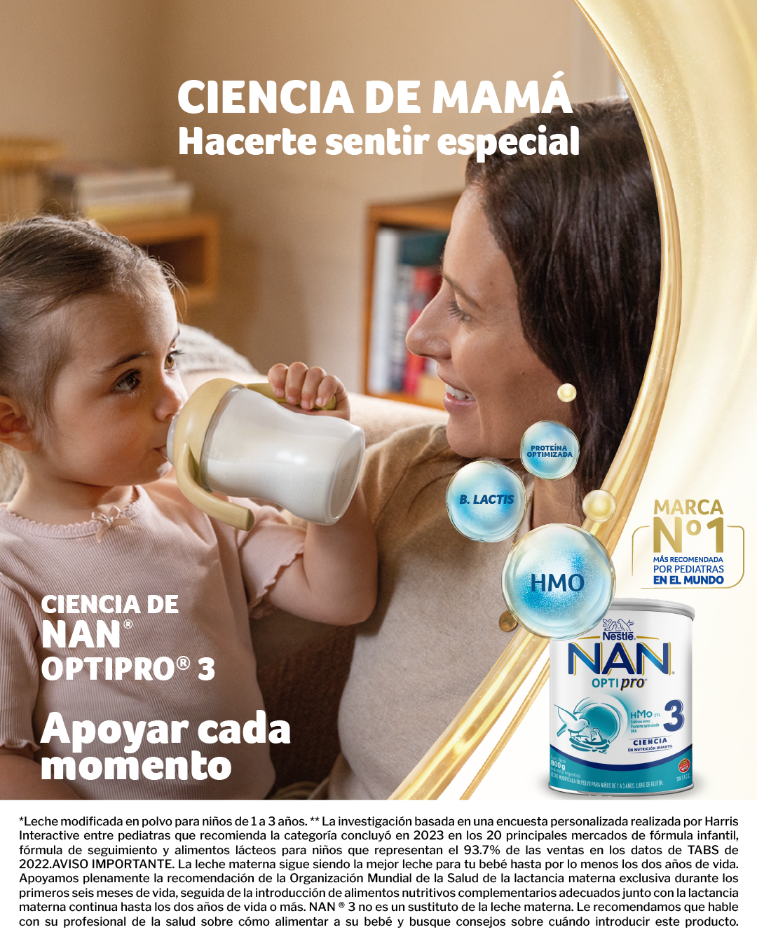 Nestlé FamilyNes Argentina Facebook ad: Ciencia en cada rutina