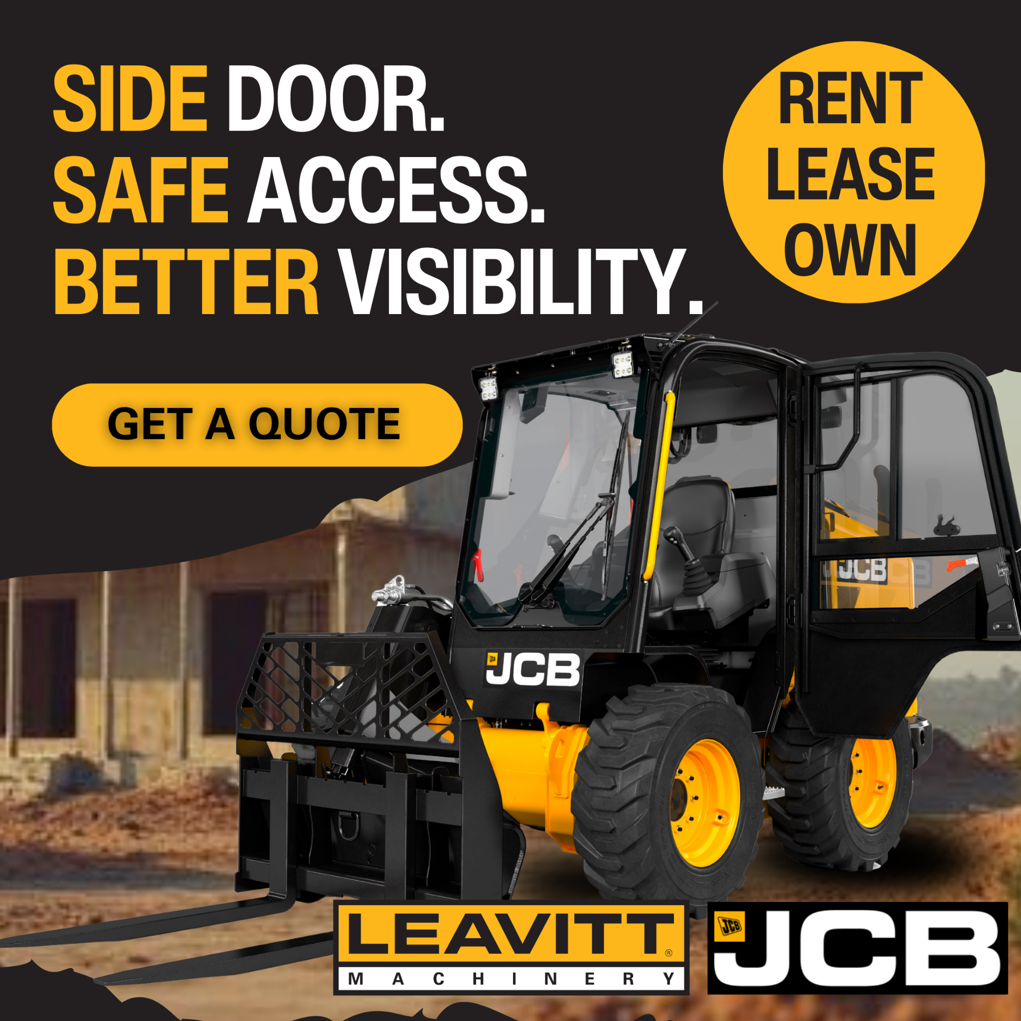 Leavitt Machinery Facebook ad: JCB Equipment | Telehandlers, Excavators & Loaders |…