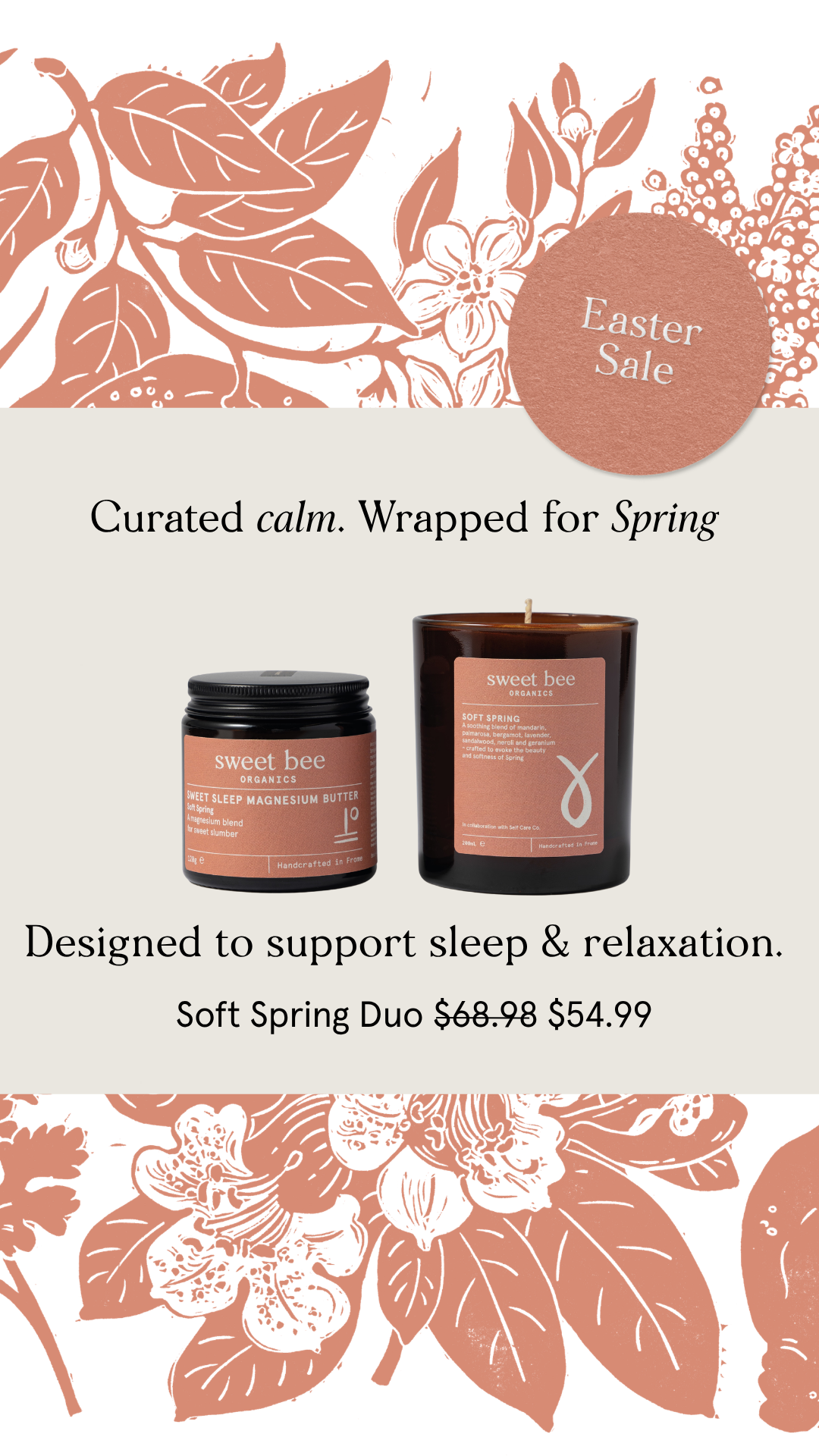 Sweet Bee Organics Facebook ad