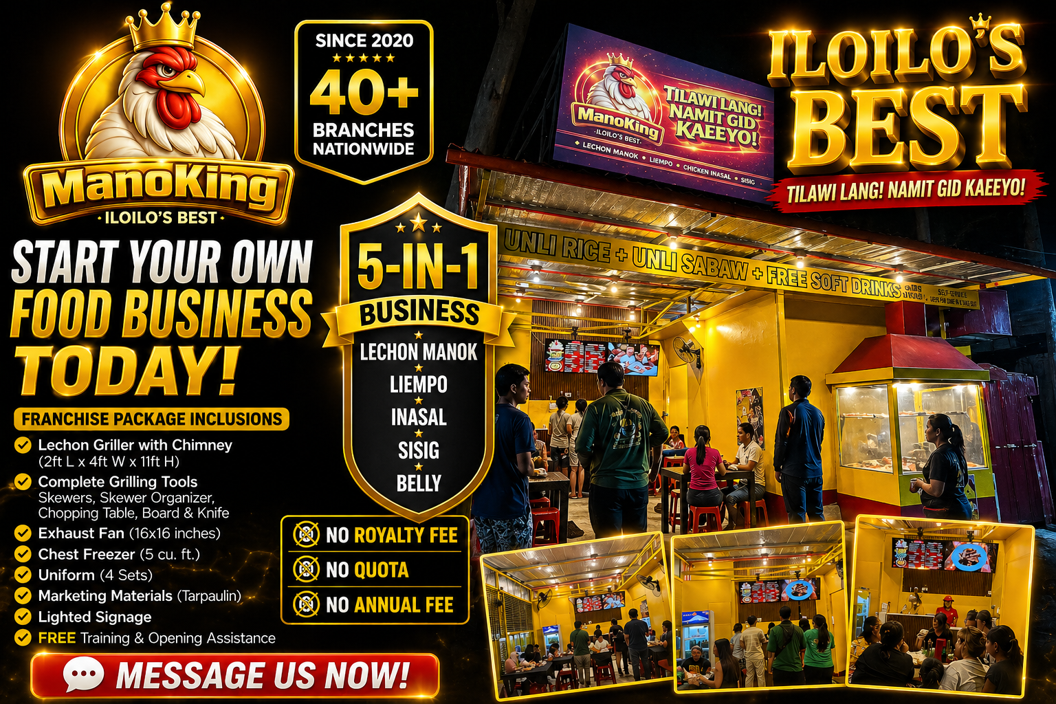ManoKing Lechon Manok & Liempo House Facebook ad: π± ππ‘ π ππ¨π¦ππ‘ππ¦π¦