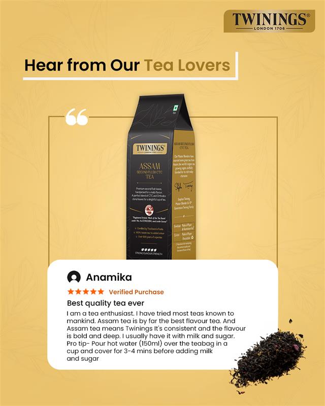 Twinings India Facebook ad: Twinings Assam Second Flush CTC Tea, 250g | Pack of 1 |…