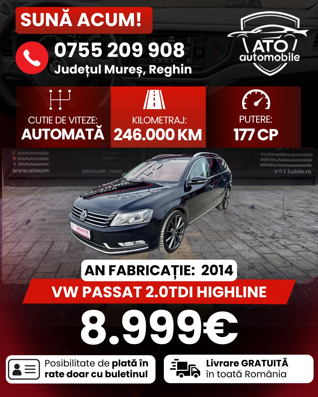 Ato Automobile Facebook ad