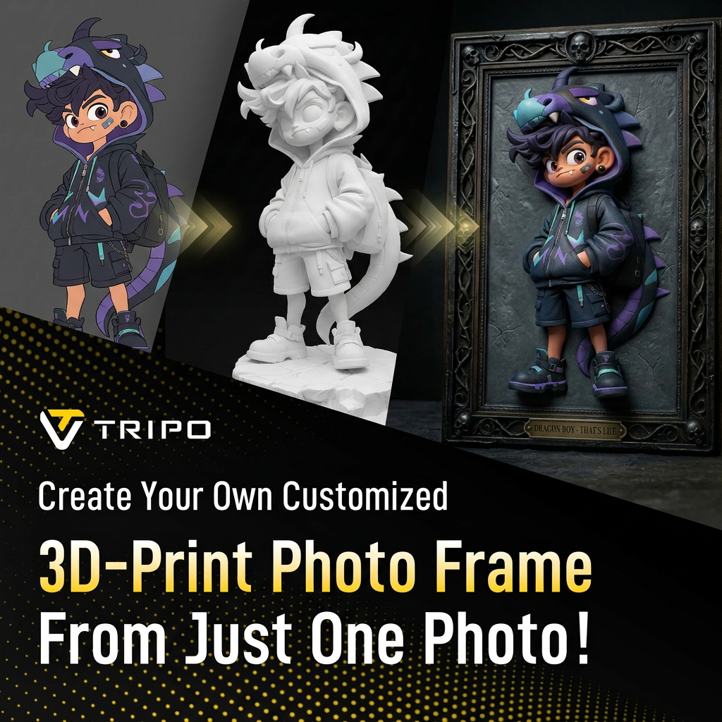 Tripo 3D Facebook ad