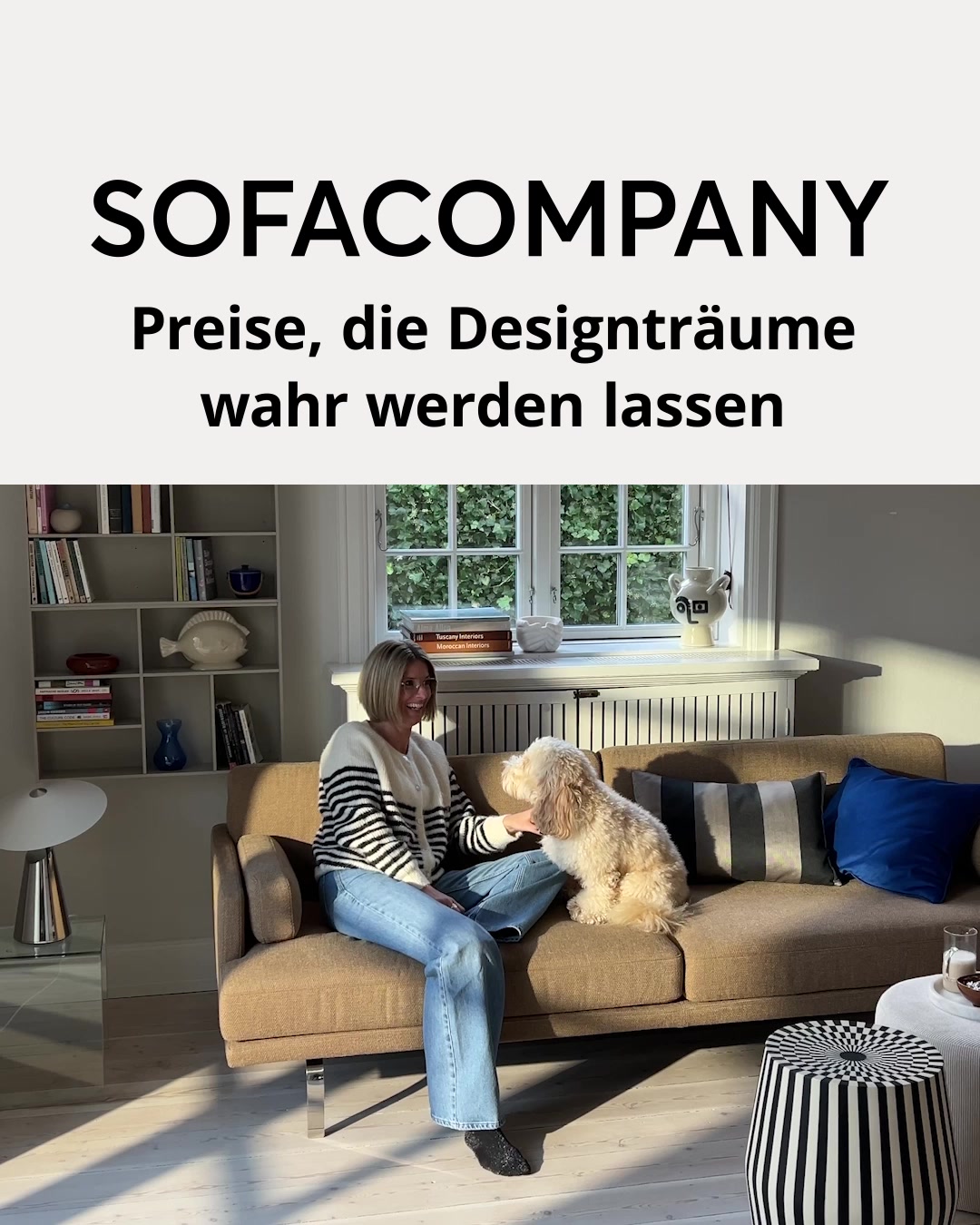 Sofacompany Facebook ad: Finde dein Traumsofa