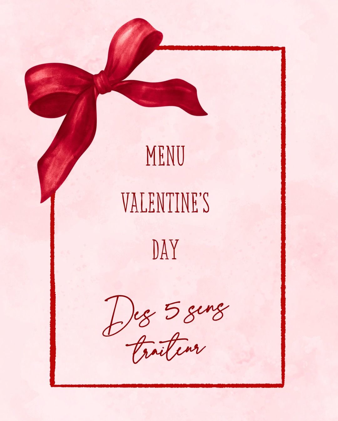 Les 5 Sens traiteur - bordeaux Facebook ad: Saint-Valentin 2026, faites battre les cœurs… et les…