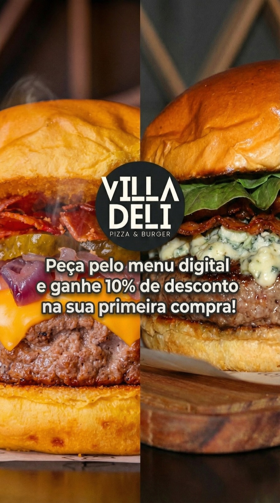 Villa Deli - Delicious Food Facebook ad: Use o cupom e aproveite hoje mesmo