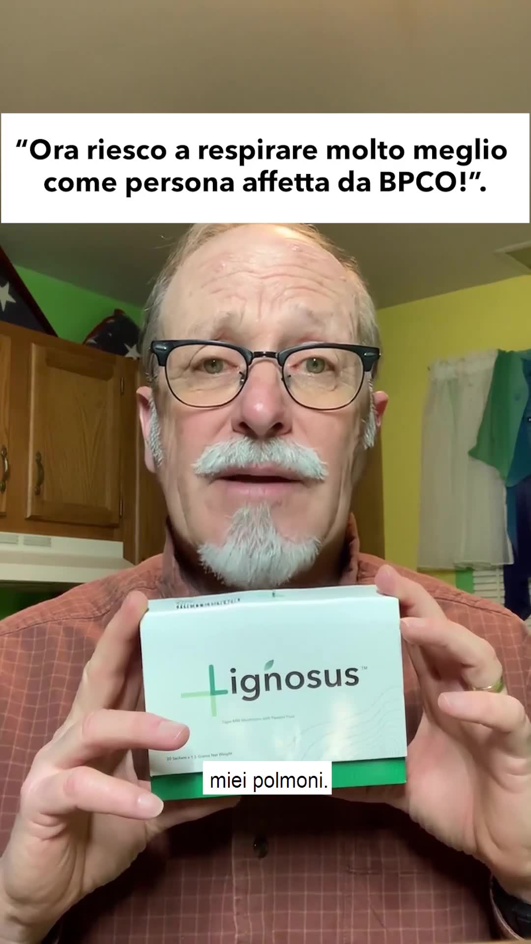 Lignosus Europe Facebook ad: Migliorare la salute respiratoria ora