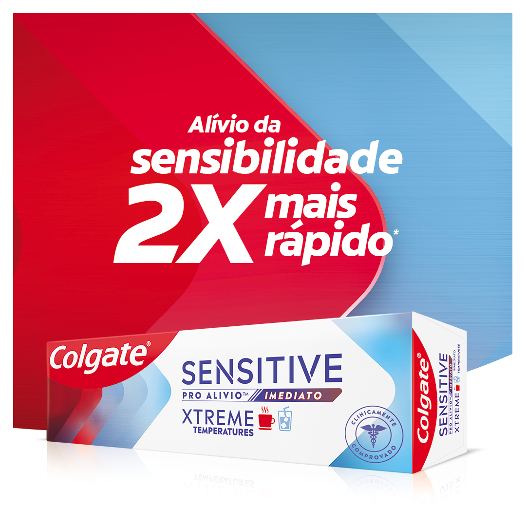 Colgate Brasil Facebook ad: Curta temperaturas quentes e frias com Colgate Sensitive…