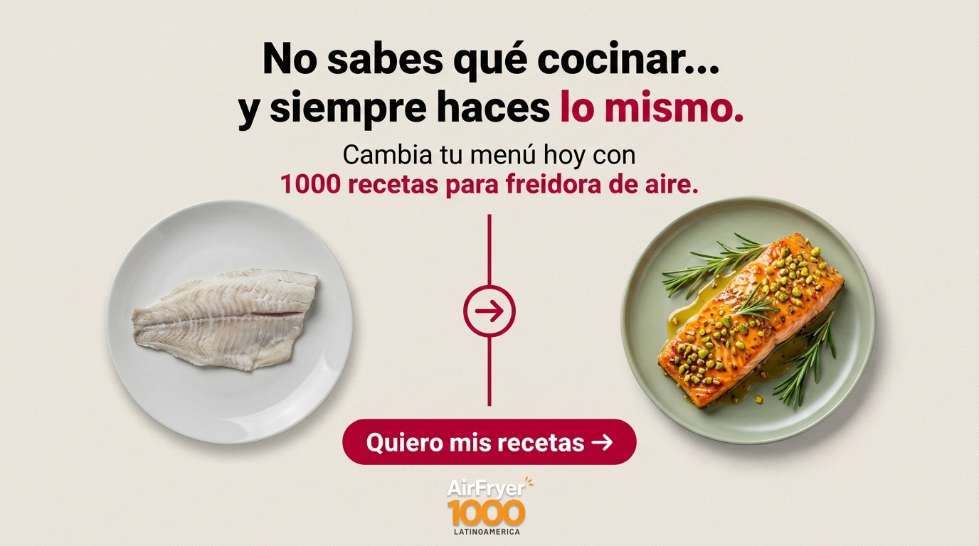 AirFryer1000 Facebook ad: 1.000+ Recetas para tu Air Fryer