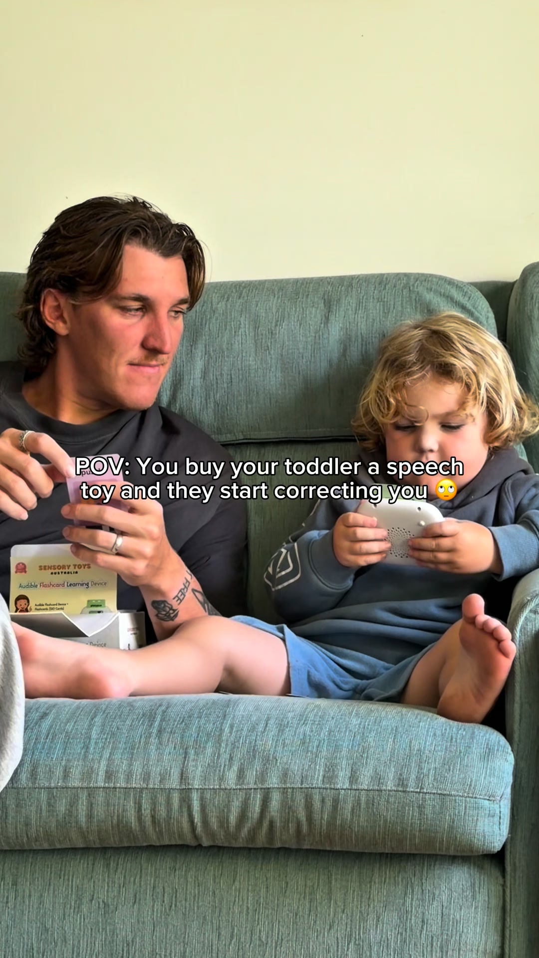 Sensory Toys Facebook ad: No More Tablet Guilt. Just Learning.