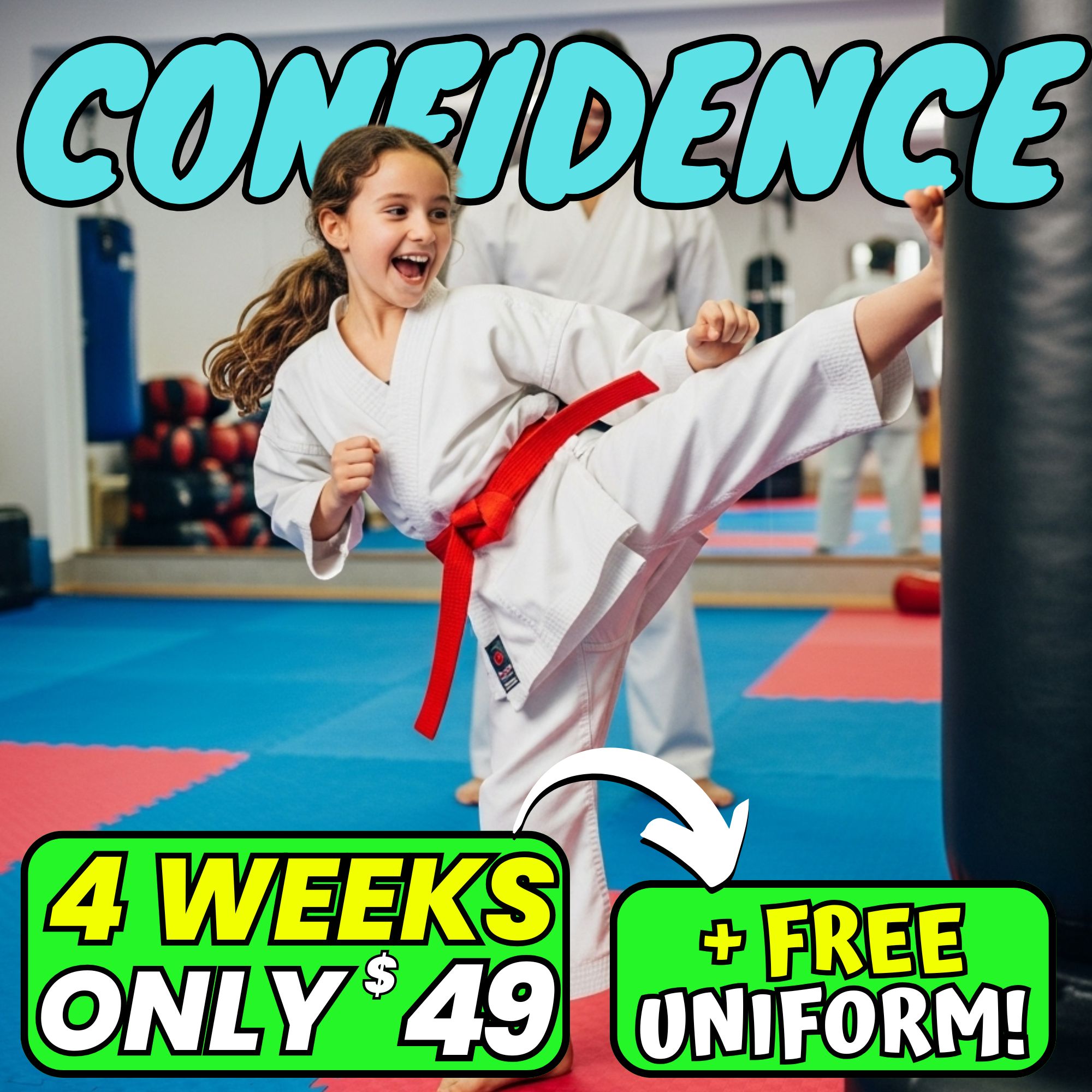 Han's World Class Taekwondo Academy Facebook ad: Best Kept Secret for Less SCREEN-TIME!